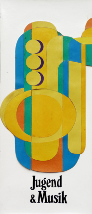 Entwurf Ausstellungsstele Saxophon, 1973, 250 x 120 cm