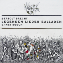Schallplatte Bertold Brecht 1, 1966, 30 x 30 cm