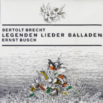 Schallplatte Bertold Brecht 2, 1966, 30 x 30 cm